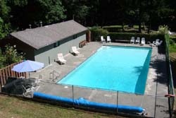 Heated pool at campgrounds